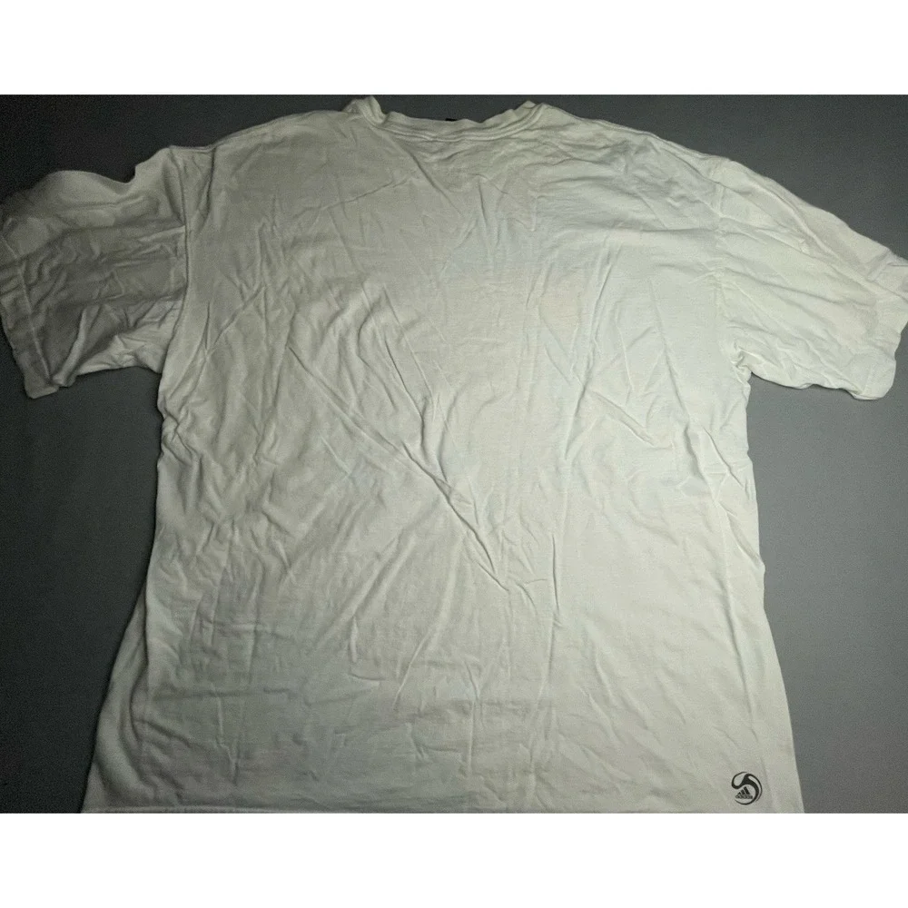 2008 Official EURO CUP 2XL Tee Shirt, White, Short Sleeve,‎ Adidas Soccer